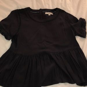 Loft Dark Gray Babydoll Shirt